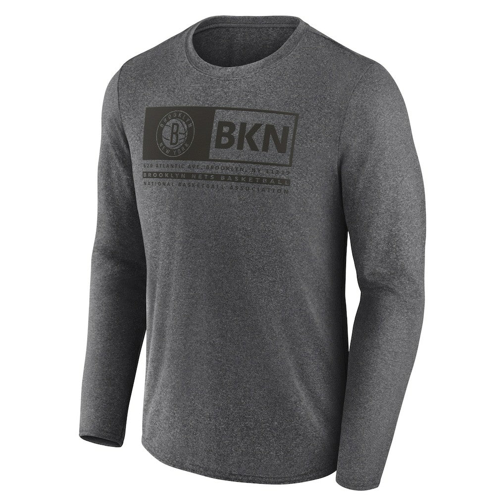 Brooklyn Nets Three-Point Play T-Shirt - Heather Charcoal on sale