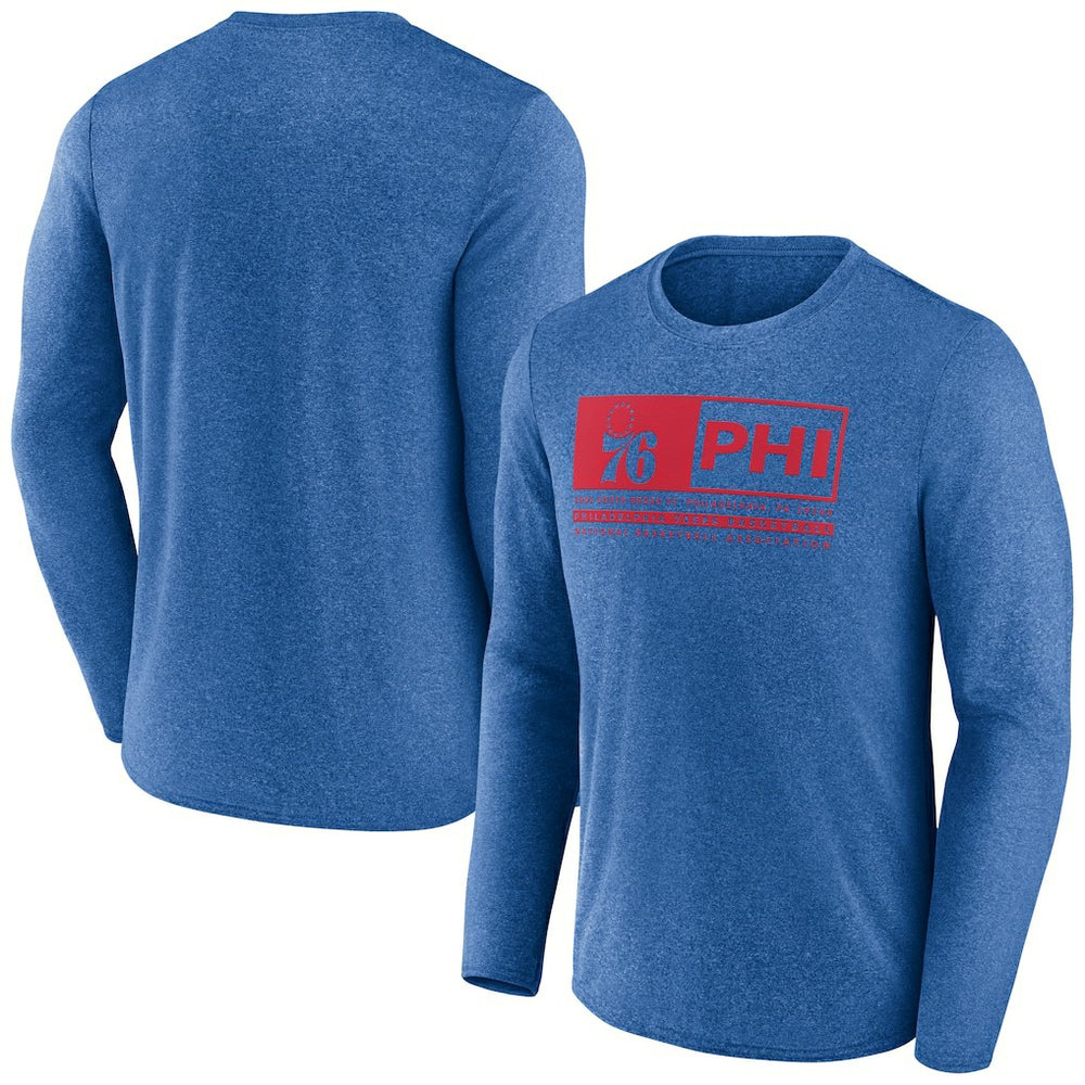 Philadelphia 76ers Three-Point Play T-Shirt - Heather Royal sale