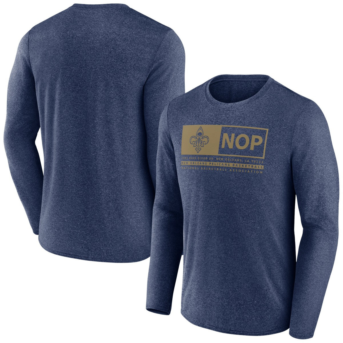 New Orleans Pelicans Three-Point Play T-Shirt - Heather Navy discount