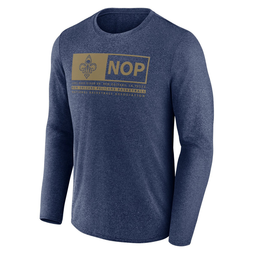 New Orleans Pelicans Three-Point Play T-Shirt - Heather Navy discount