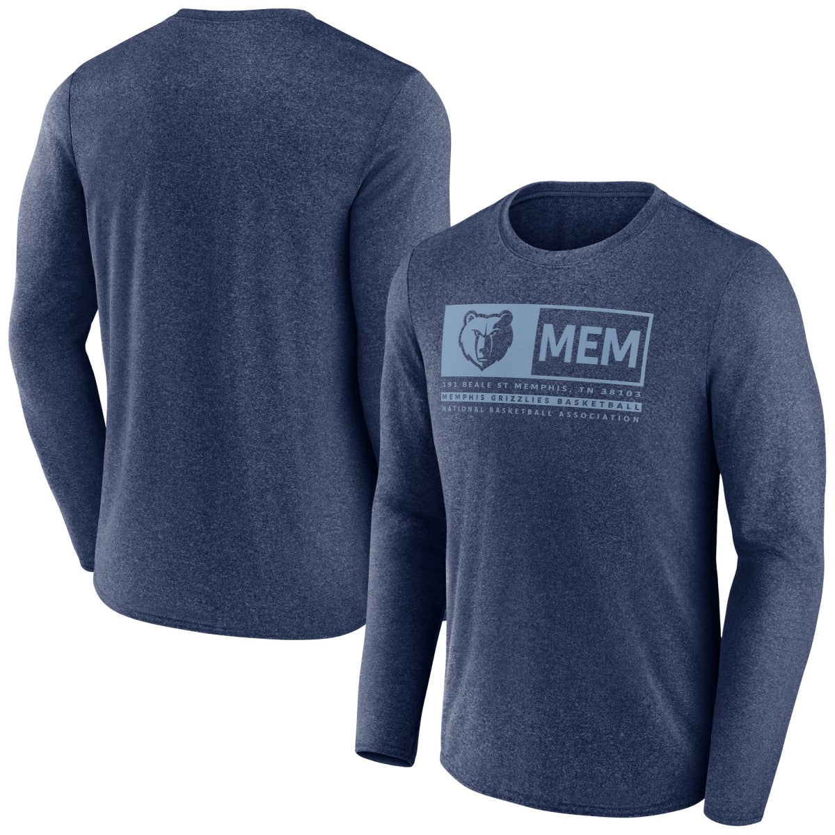 Memphis Grizzlies Three-Point Play T-Shirt - Heather Navy outlet