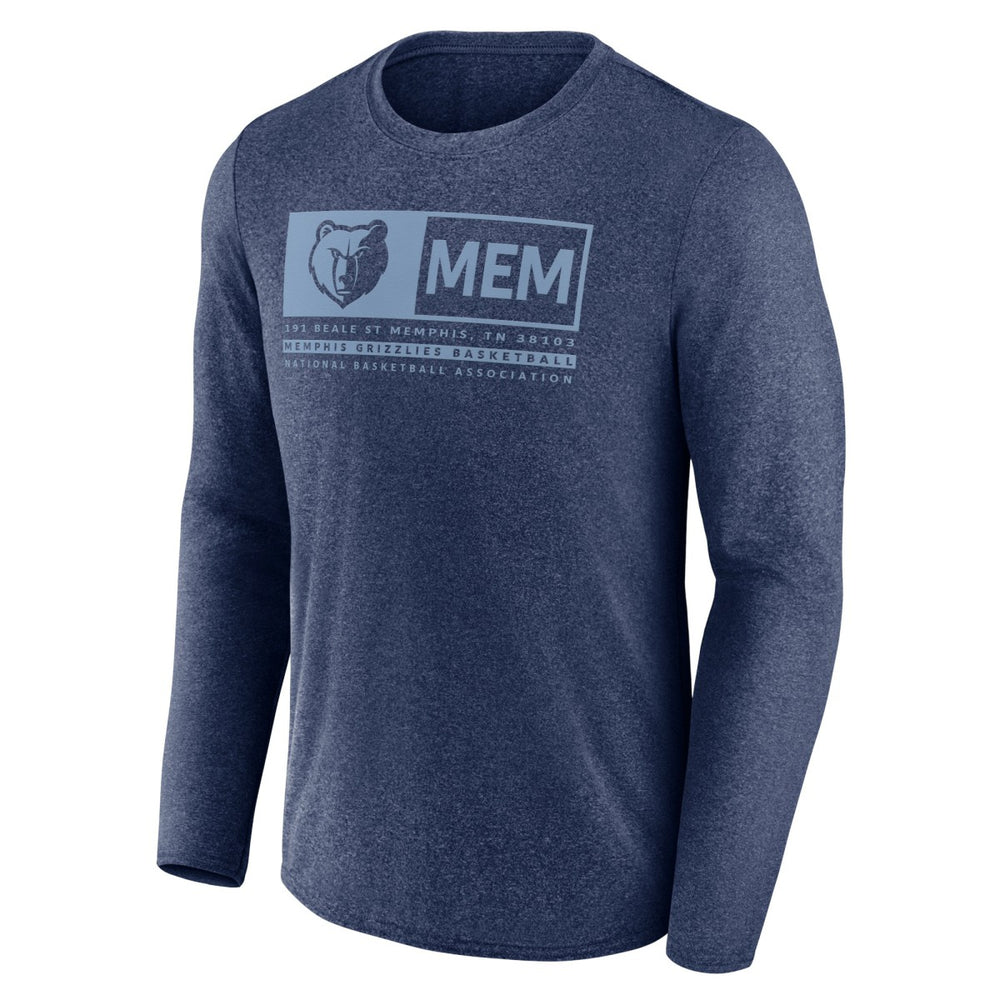 Memphis Grizzlies Three-Point Play T-Shirt - Heather Navy outlet
