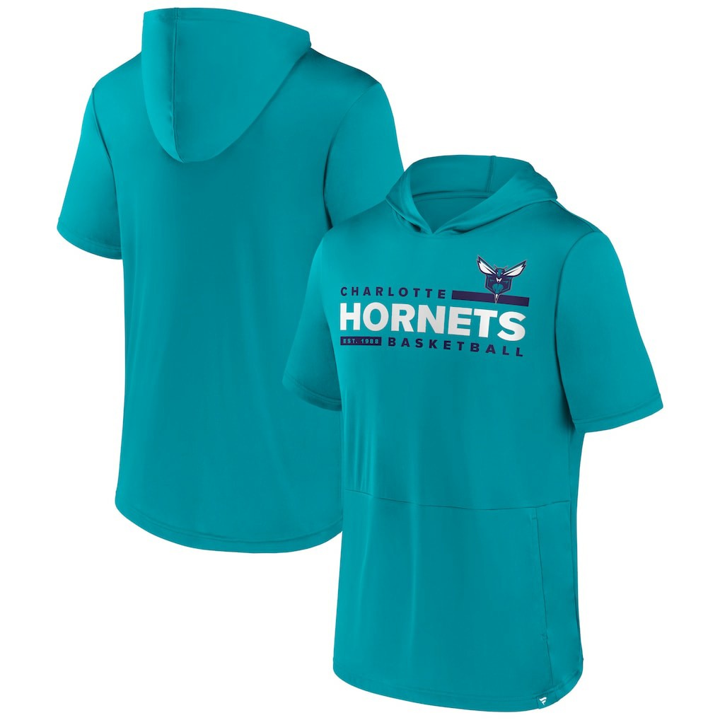 Charlotte Hornets Possession Hoodie T-Shirt - Teal shop