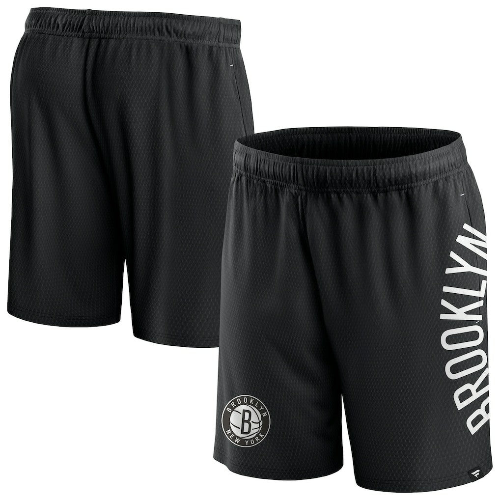 Brooklyn Nets Post Up Mesh Shorts - Black sale