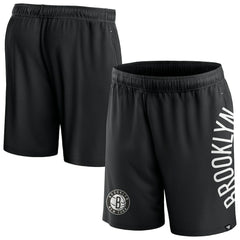 Brooklyn Nets Post Up Mesh Shorts - Black sale
