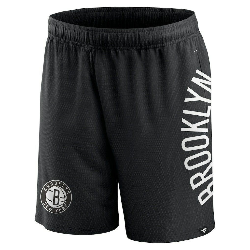 Brooklyn Nets Post Up Mesh Shorts - Black sale