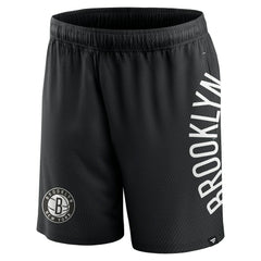 Brooklyn Nets Post Up Mesh Shorts - Black sale