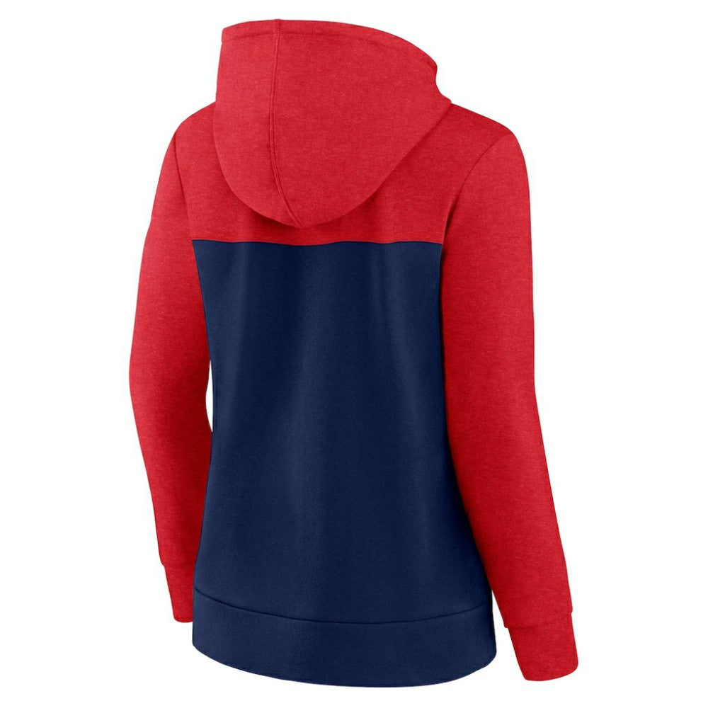 St. Louis Cardinals Women's City Ties Hoodie Full-Zip Sweatshirt Red/Navy