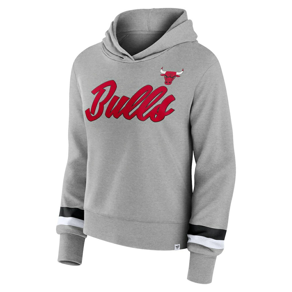 Chicago Bulls Women's Halftime Pullover Hoodie - Heather Gray online