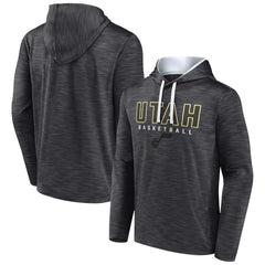 Utah Jazz Fast Break Pullover Hoodie - Heather Charcoal shop