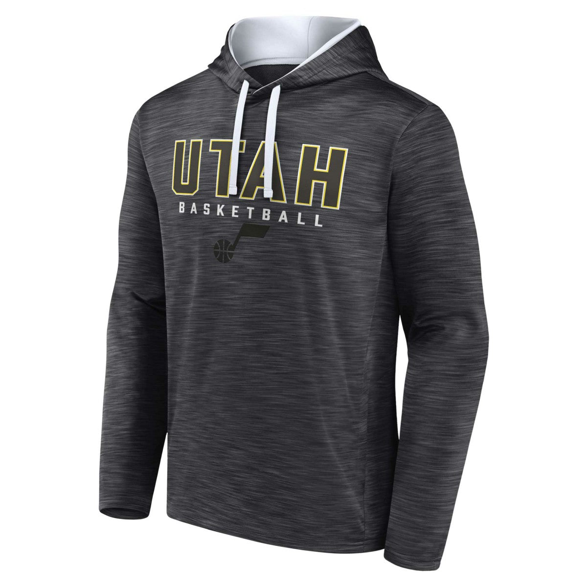 Utah Jazz Fast Break Pullover Hoodie - Heather Charcoal shop