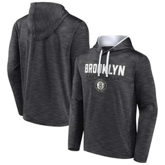 Brooklyn Nets Fast Break Pullover Hoodie - Heather Charcoal on sale