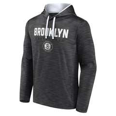 Brooklyn Nets Fast Break Pullover Hoodie - Heather Charcoal on sale