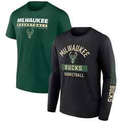 Milwaukee Bucks Two-Pack Just Net Combo Set - Hunter Green/Black for sale