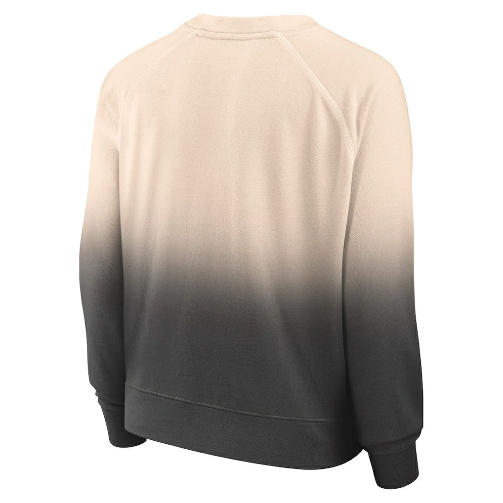Chicago Bulls Women's Lounge Arch Raglan Pullover Sweatshirt - Tan/Black cheap