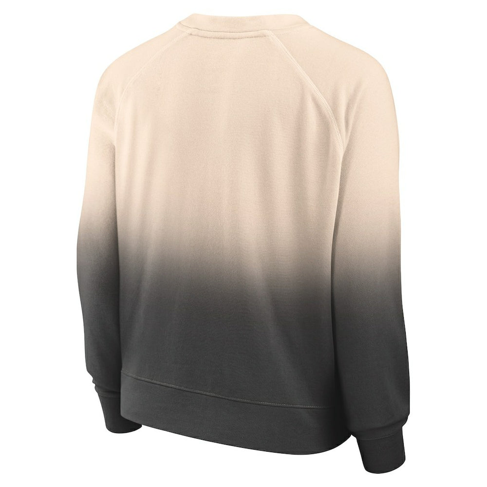 Chicago Bulls Women's Lounge Arch Raglan Pullover Sweatshirt - Tan/Black cheap