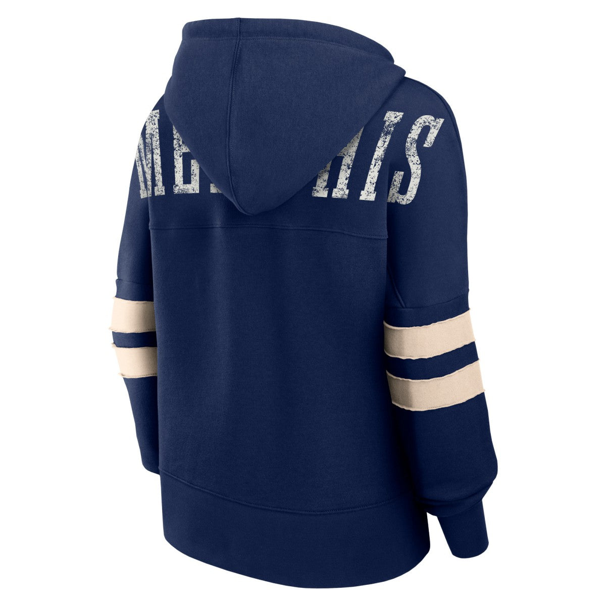Memphis Grizzlies Women's Bold Move Dolman V-Neck High Hip Hoodie - Navy sale
