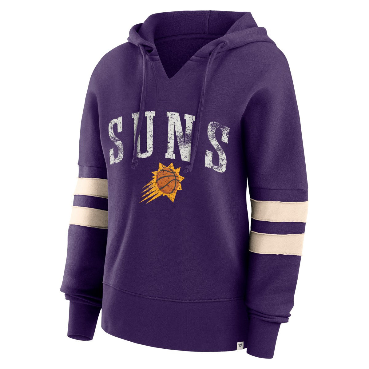 Phoenix Suns Women's Bold Move Dolman V-Neck High Hip Hoodie - Purple discount