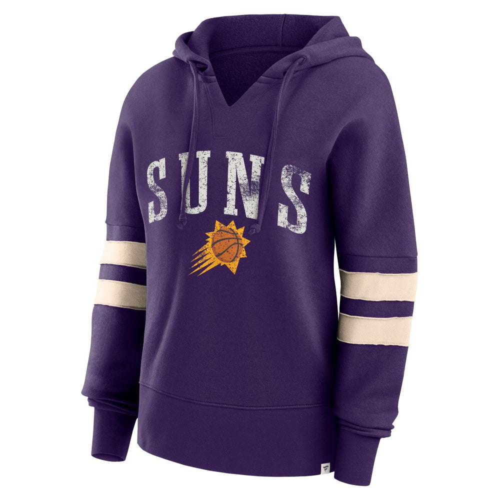 Phoenix Suns Women's Bold Move Dolman V-Neck High Hip Hoodie - Purple discount