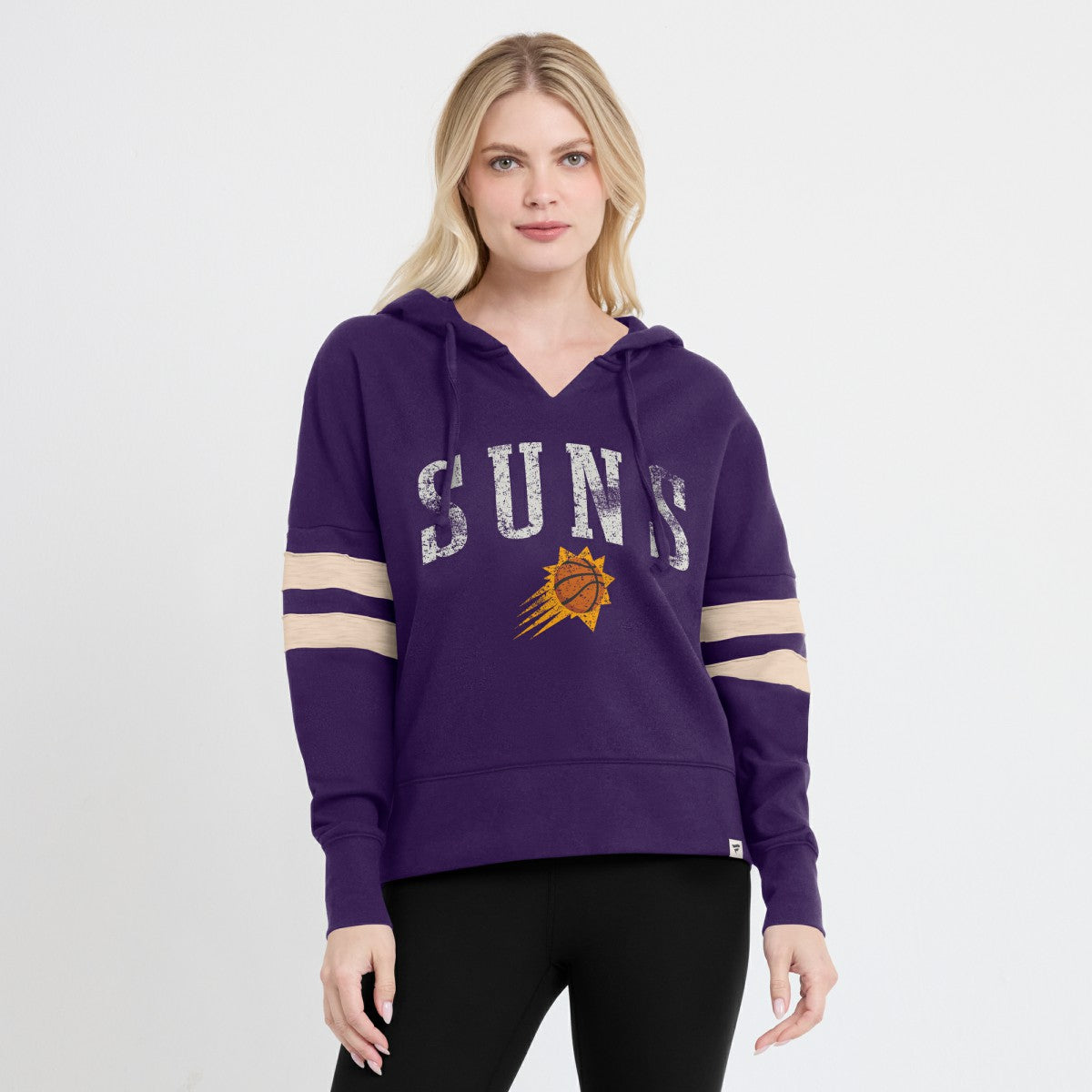 Phoenix Suns Women's Bold Move Dolman V-Neck High Hip Hoodie - Purple discount