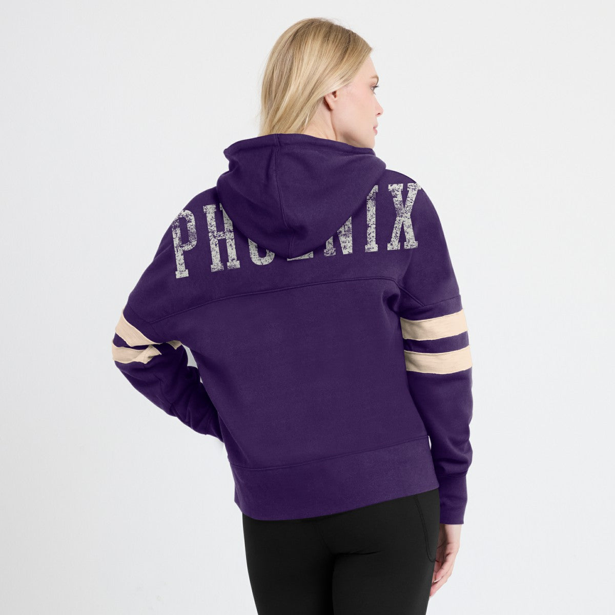 Phoenix Suns Women's Bold Move Dolman V-Neck High Hip Hoodie - Purple discount