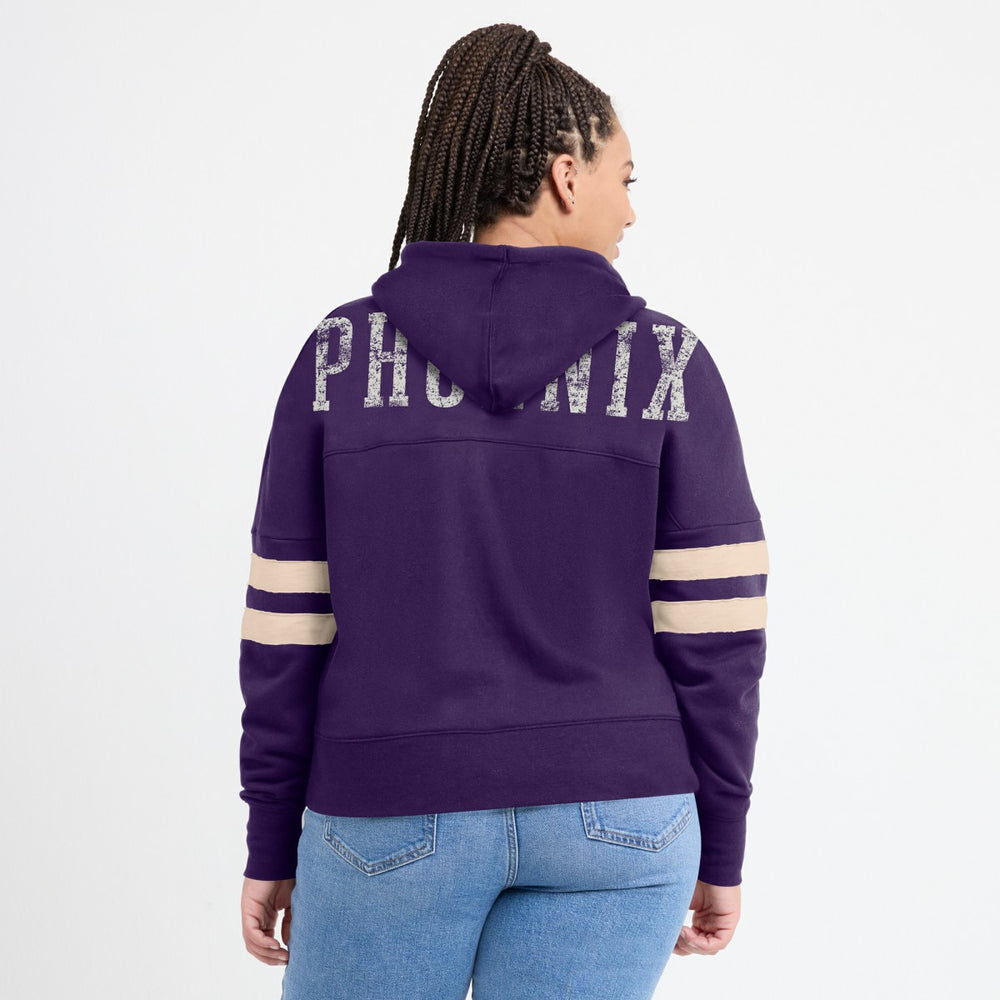 Phoenix Suns Women's Bold Move Dolman V-Neck High Hip Hoodie - Purple discount