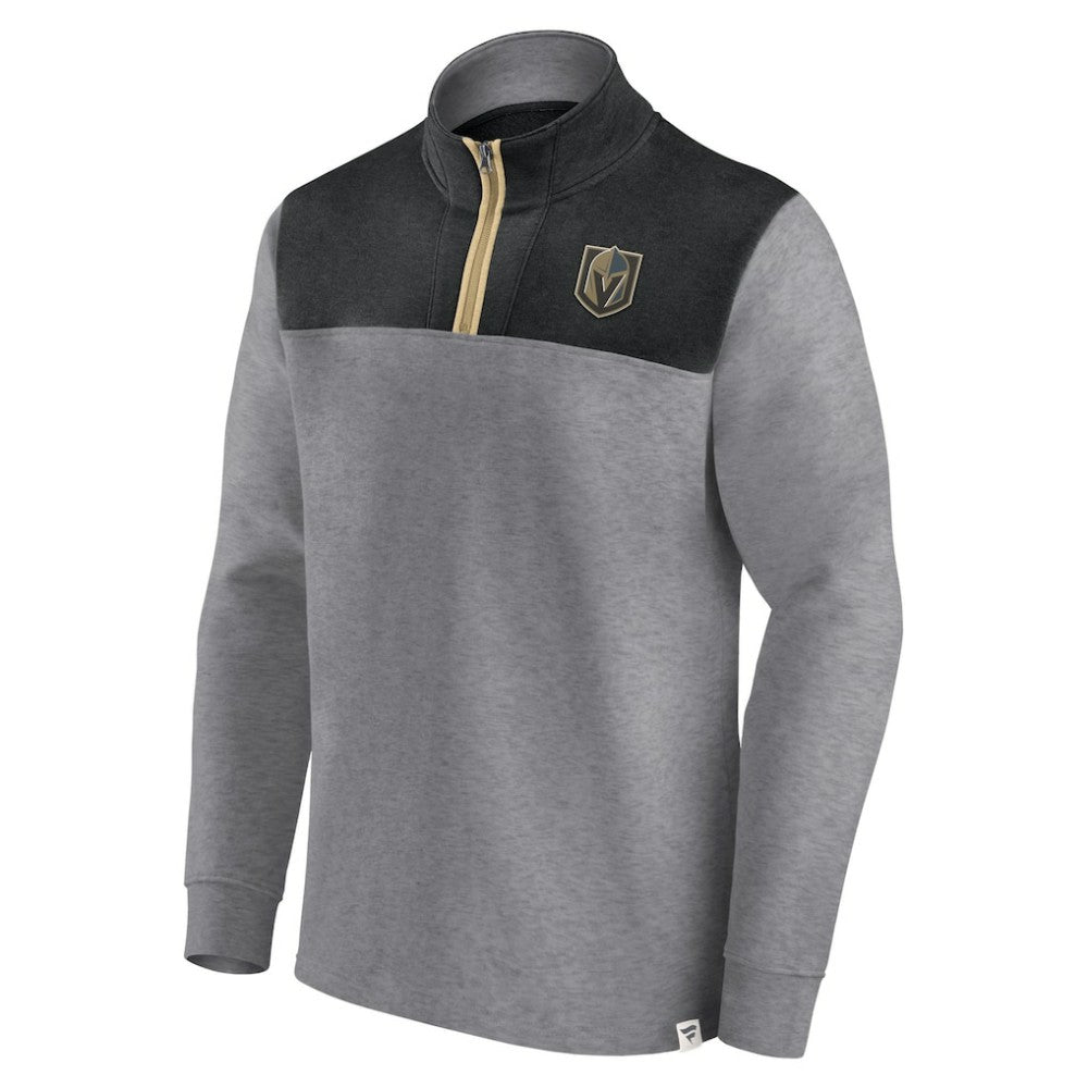 Vegas Golden Knights Fanatics Launch It Quarter-Zip Jacket - Heather Gray Jackets