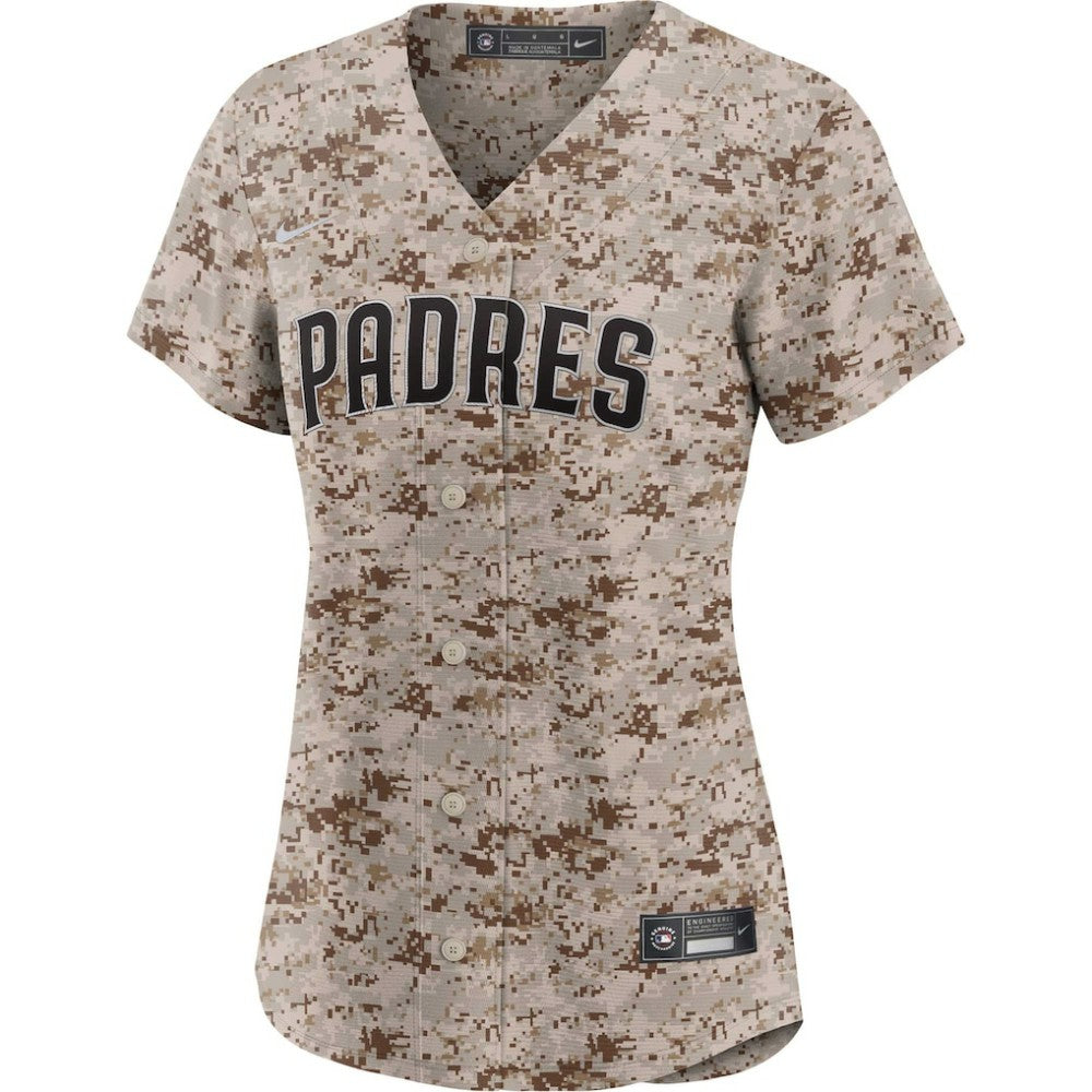 Manny Machado San Diego Padres Women's USMC Alternate Replica Player Jersey Camo