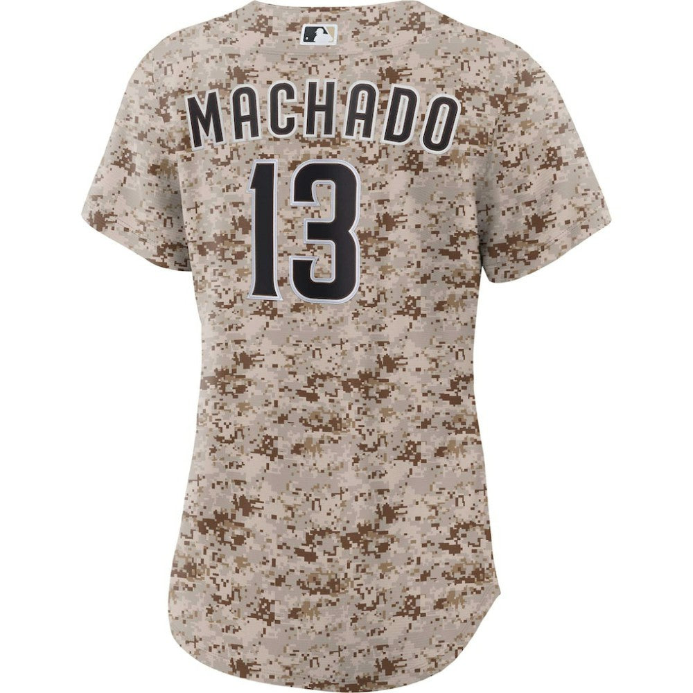 Manny Machado San Diego Padres Women's USMC Alternate Replica Player Jersey Camo