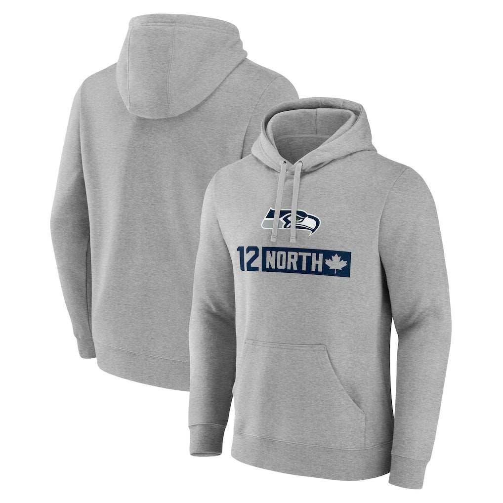 Seattle Seahawks 12 North Pullover Hoodie - Gray sale