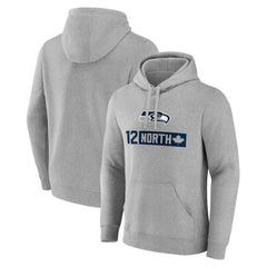 Seattle Seahawks 12 North Pullover Hoodie - Gray sale