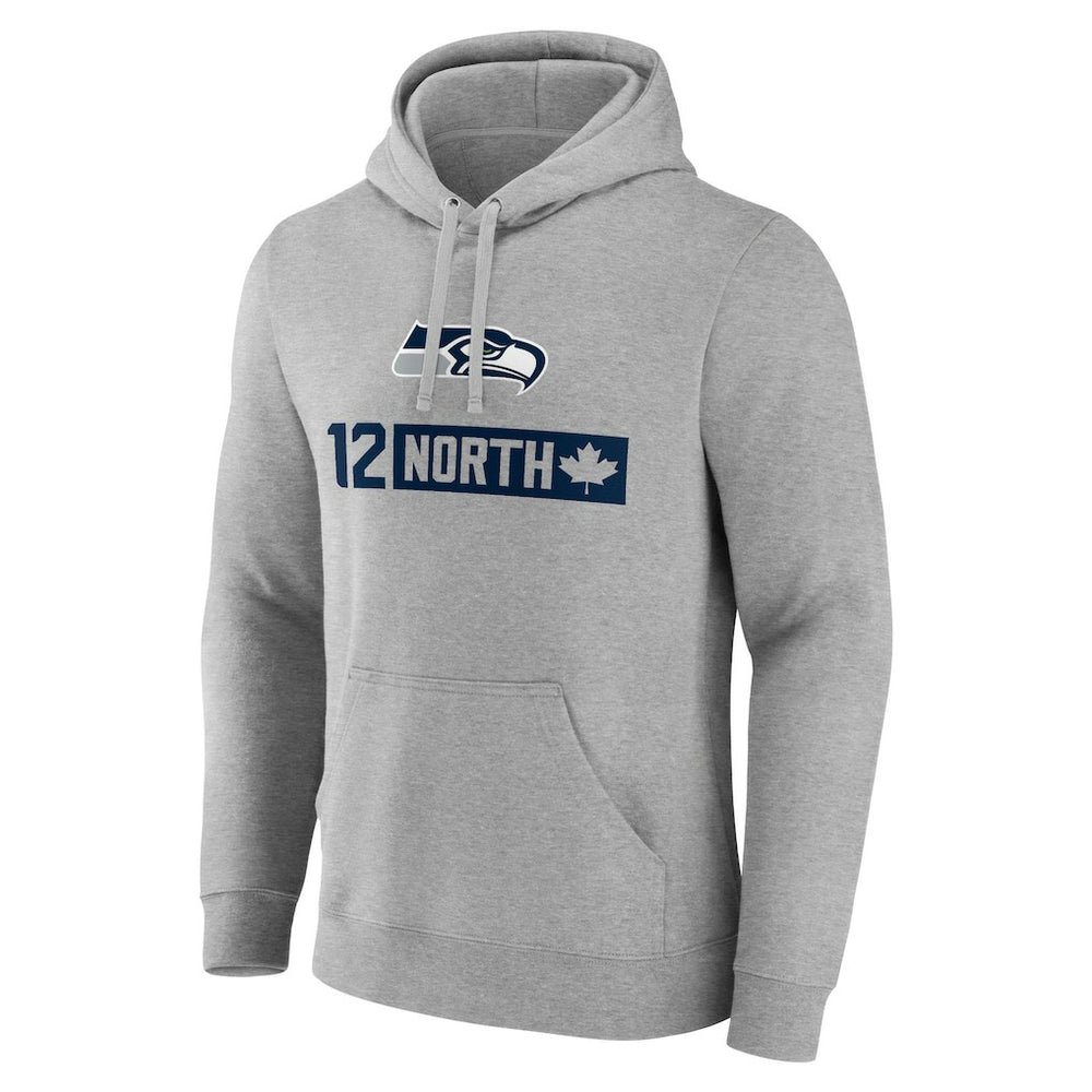 Seattle Seahawks 12 North Pullover Hoodie - Gray sale