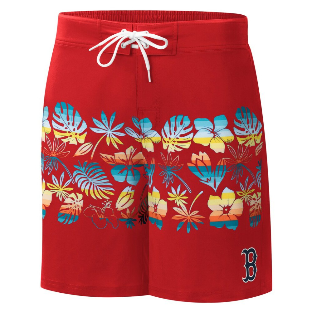 Boston Red Sox G-III Sports by Carl Banks Breeze Volley Swim Shorts Red
