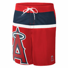 Los Angeles Angels G-III Sports by Carl Banks Sea Wind Swim Shorts Red
