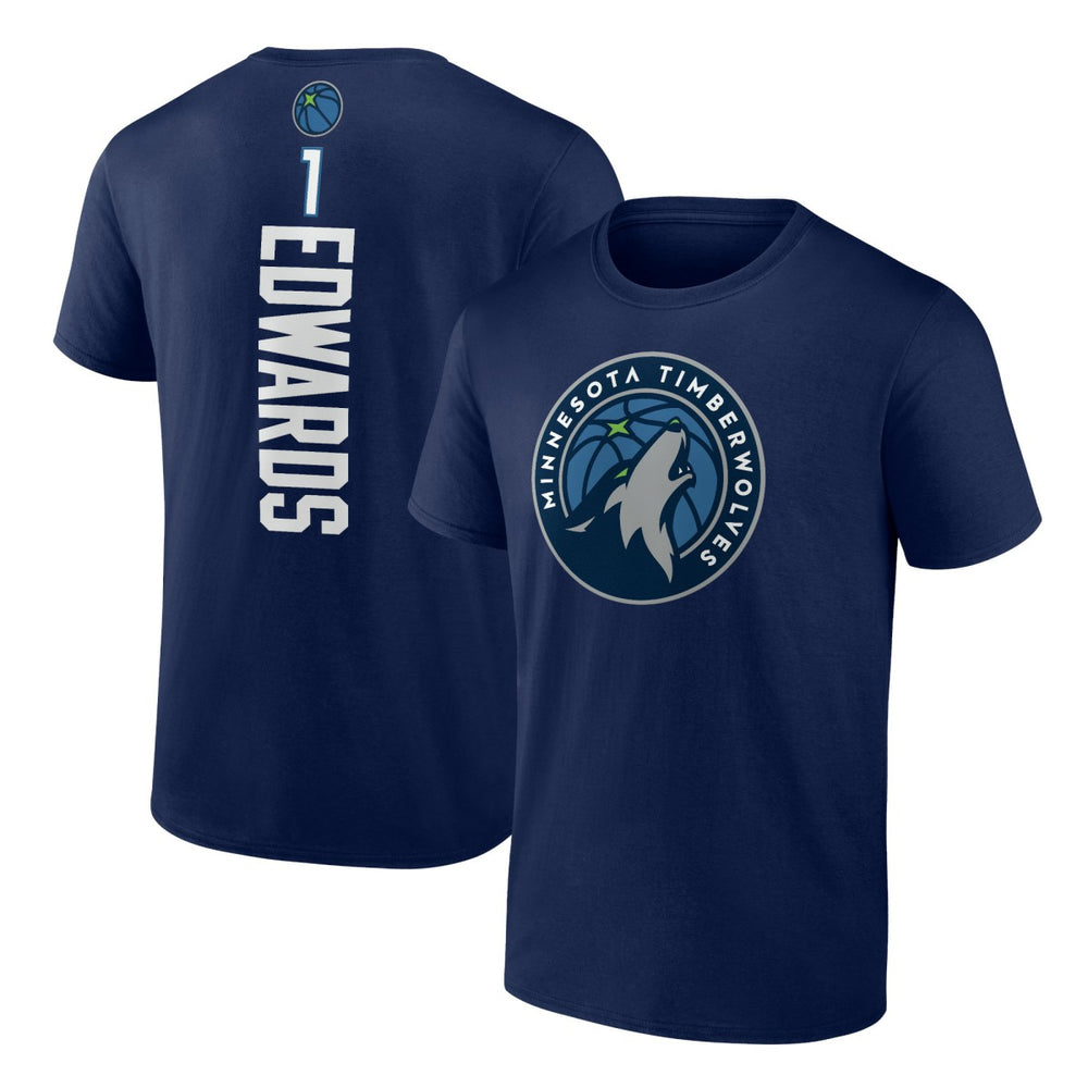 Anthony Edwards Minnesota Timberwolves Playmaker Team Name & Number T-Shirt - Navy outlet