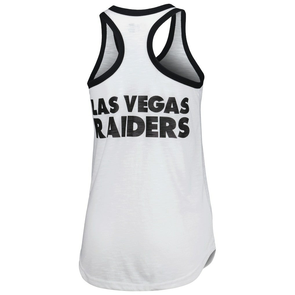 Las Vegas Raiders G-III 4Her by Carl Banks Women's Tater Tank Top - White outlet