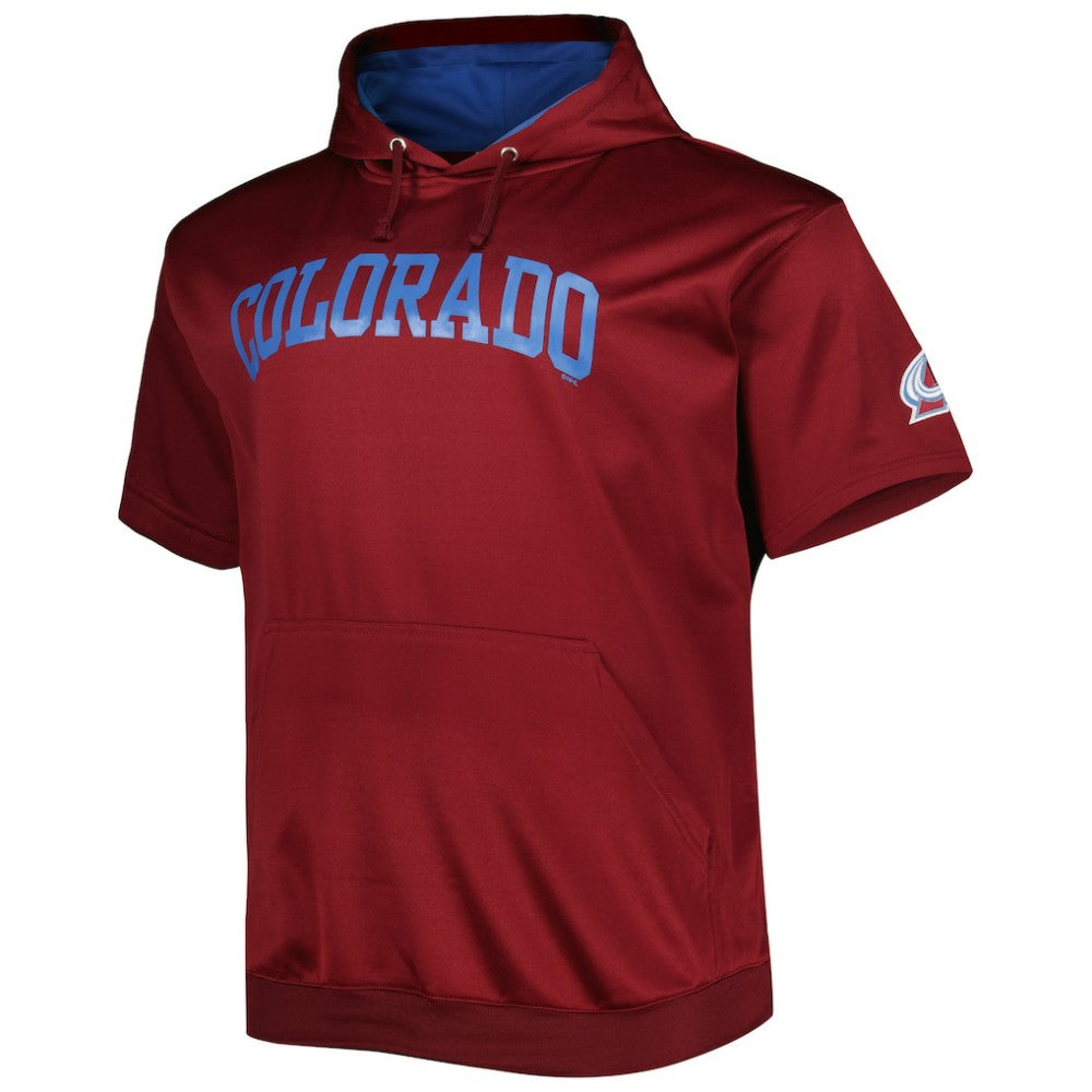 Nathan MacKinnon Colorado Avalanche Fanatics Big & Tall Name & Number Pullover Hoodie - Burgundy Hoodies