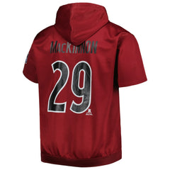 Nathan MacKinnon Colorado Avalanche Fanatics Big & Tall Name & Number Pullover Hoodie - Burgundy Hoodies