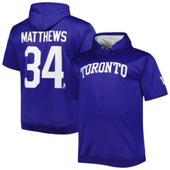 Auston Matthews Toronto Maple Leafs Fanatics Big & Tall Name & Number Pullover Hoodie - Blue Hoodies