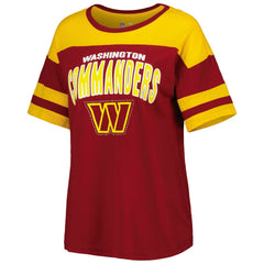 Washington Commanders G-III 4Her by Carl Banks Women's Play the Ball T-Shirt - Burgundy/Gold sale