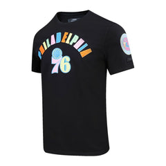 Philadelphia 76ers Pro Standard Washed Neon T-Shirt - Black outlet