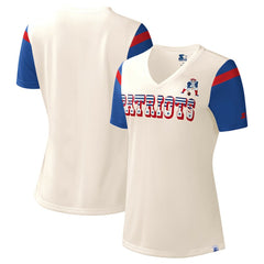 New England Patriots Starter Women's Kick Start V-Neck T-Shirt - Cream cheap