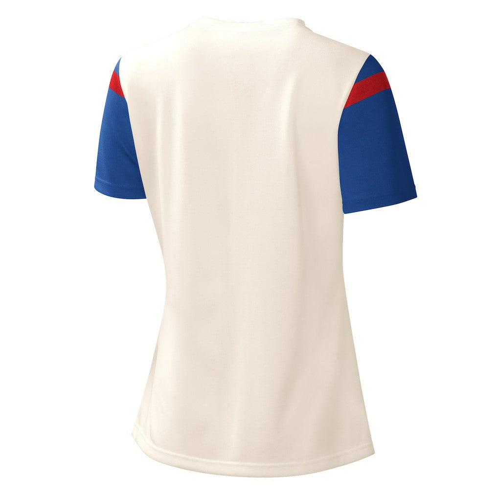 New England Patriots Starter Women's Kick Start V-Neck T-Shirt - Cream cheap