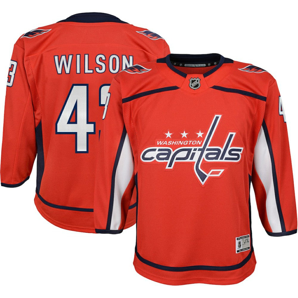 Tom Wilson Washington Capitals Youth 2022/23 Premier Player Jersey - Red Jerseys