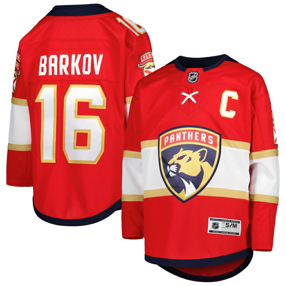 Aleksander Barkov Florida Panthers Youth Home Premier Player Jersey - Red Jerseys