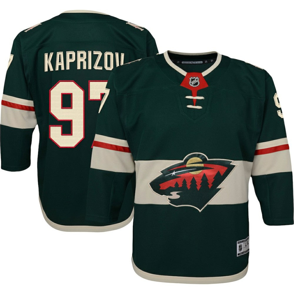 Kirill Kaprizov Minnesota Wild Youth Home Premier Player Jersey - Green Jerseys