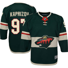 Kirill Kaprizov Minnesota Wild Youth Home Premier Player Jersey - Green Jerseys