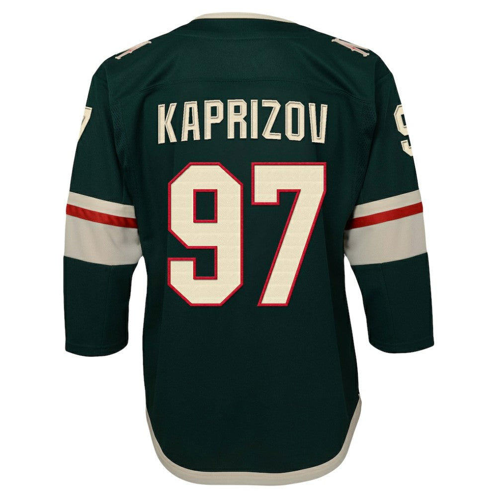 Kirill Kaprizov Minnesota Wild Youth Home Premier Player Jersey - Green Jerseys