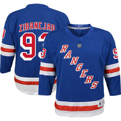 Mika Zibanejad New York Rangers Youth Home Replica Player Jersey - Blue Jerseys