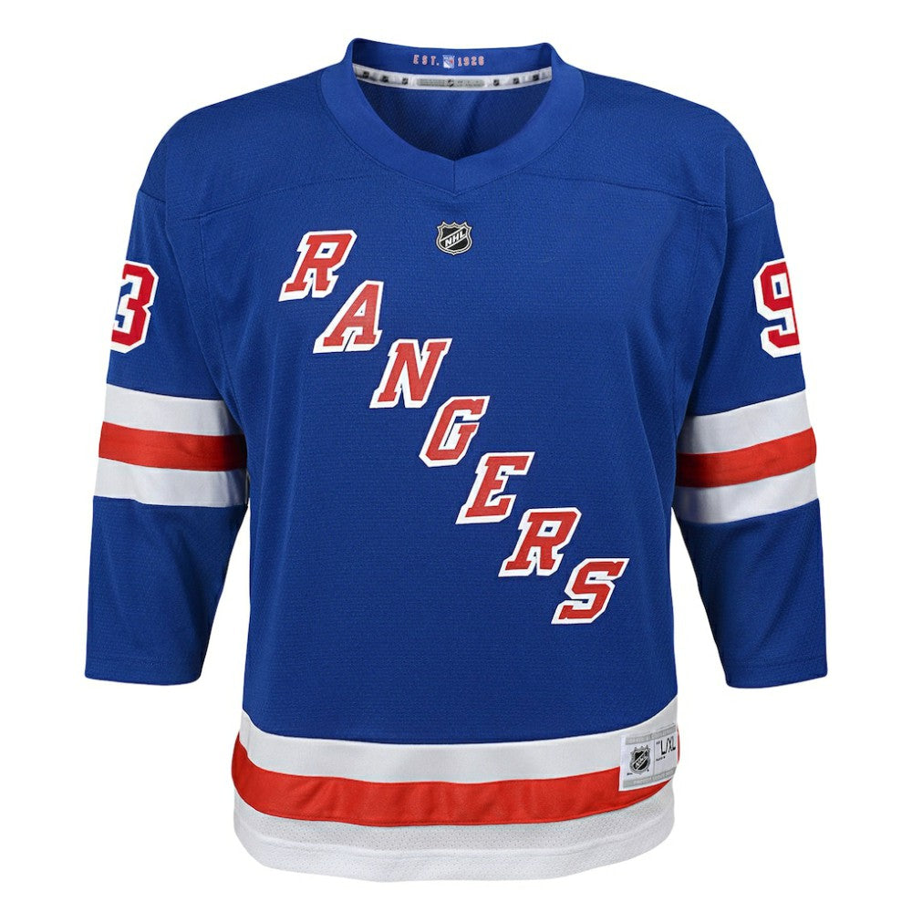 Mika Zibanejad New York Rangers Youth Home Replica Player Jersey - Blue Jerseys
